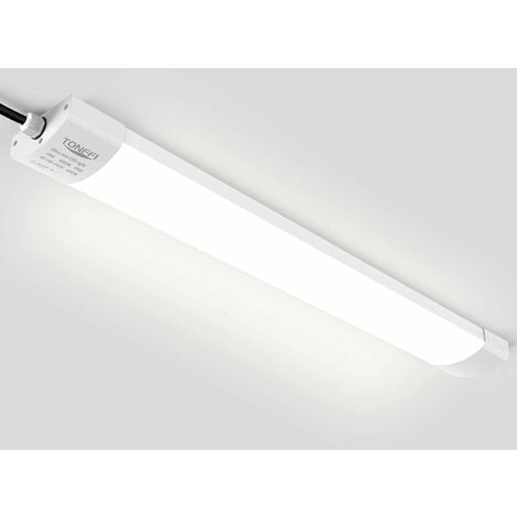 1 Stück LED Feuchtraumleuchte Deckenleuchte 60cm 18W für Garage Kelle Werkstatt Feuchtraum Warenhaus, TONFFI LED Wannenleuchte Feuchtraumlampe Röhre, Wasserdicht IP65 NeutralWeiß 4000K-4500K