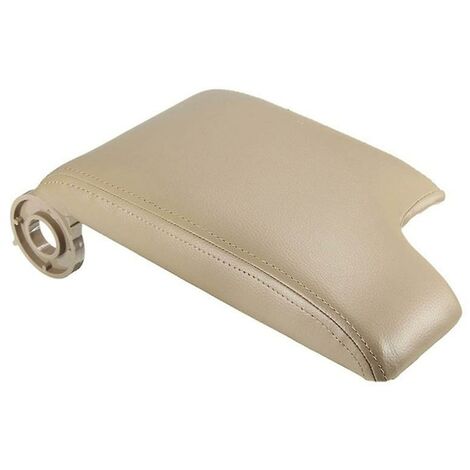 1 Stück Lederarmlehne mit Kunststoffplatte für E46 3er-Serie 1999–2005, Linkslenker, Beige