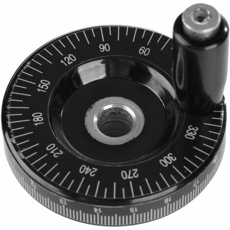1 Stück Massives Handrad, Drehbank-Handrad, solide Fräsmaschine für Heimdrehmaschinen, alle Werkzeugmaschinen (schwarz), 13Thirteen