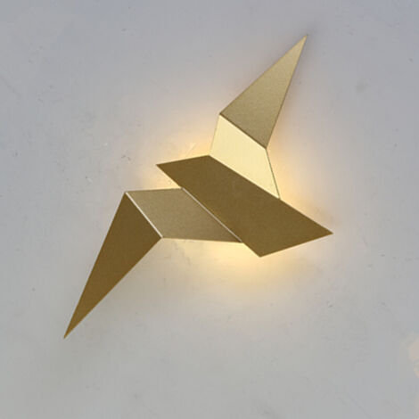 1 Stück moderne LED-Wandleuchte in Form eines fliegenden Vogels für Schlafzimmer, Wohnzimmer