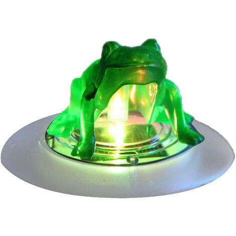 1x Solarlicht LED Nachtlicht schwimmende Frosch Teichlampe der Hingucker 