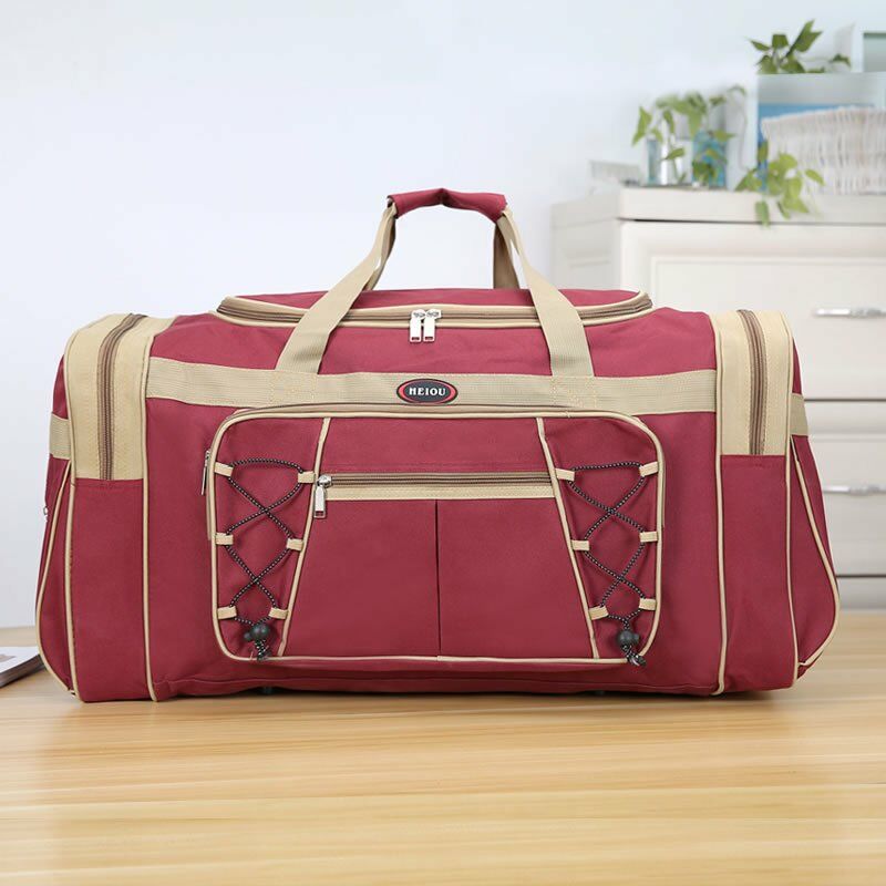 1 Stück Reisetasche Reisetasche Leichtes, übergroßes Oxford-Gepäck, Fitnessstudio, wasserdicht, kastanienbraun | 06286480253882