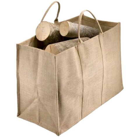 1 Stück Sackleinen-Holzsack