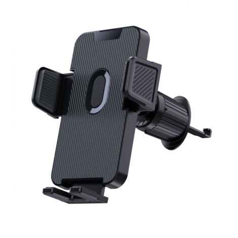 1 Stück schwarzer Autotelefonhalter, 360 Grad drehbarer Autotelefonhalter für Auto-Lüftungsschlitze, Auto-GPS-Halter für iPhone und Android-Smartphone (schwarz)