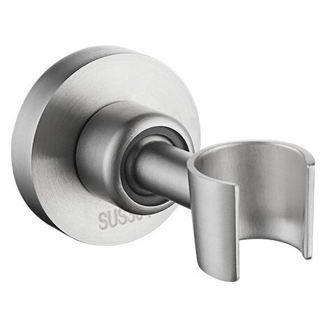 1 STÜCK Silberner Duschkopfhalter 304 Edelstahl Duschkopfhalter Universal 360° verstellbare Handbrausehalterung mit Befestigungsschrauben