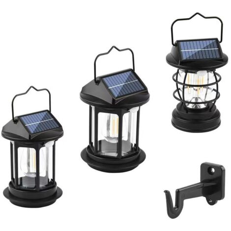 1 Stück Solar-Sensor-Campinglampe, wiederaufladbare tragbare Outdoor-Zeltlampe, Heimbeleuchtung, Gartenleuchte