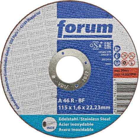 1 Stück Trennscheibe für Edelstahl gerade FORUM 230 x 1,9 mm