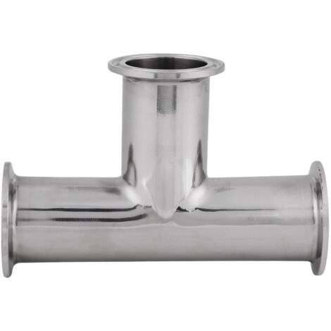 1 Stück Tri Clamp 3-Wege-T-Stück Zwingenverschraubungen Edelstahl Φ38  1,5 Sanitär Clamp T-Stück Tri Clamp/Tri Clover Fittings Zubehör
