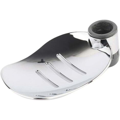 1 stücke Silber Handbrausestange (Porendurchmesser: 22 mm) Seifenschale Kreativer Seifenhalter Praktischer Seifenaufbewahrungshalter Seifenschale  FLITI