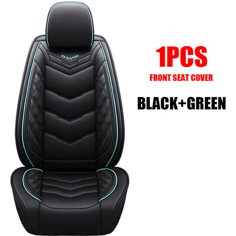 Auto-Rücksitzkissenbezug schwarzes atmungsaktives Leder Anti-Rutsch Universal