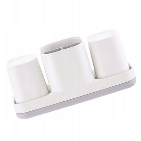 1 Support Brosse Dents Électrique Dentifrice Blanc