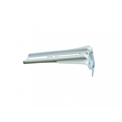 1 Support de fixation murale pour tringle rail L 11 cm Coloris - Blanc