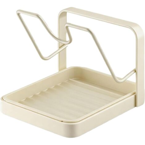 1 Support De Rangement Pour Couvercles, Acier Carbone, Bac Abs, Antidérapant, Cuisine
