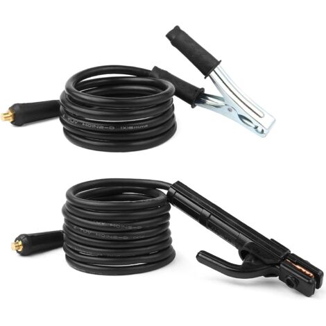 1 Support Électrode 3m Pince Masse 2m Câble Cuivre Connecteur Rapide Soudure 300a