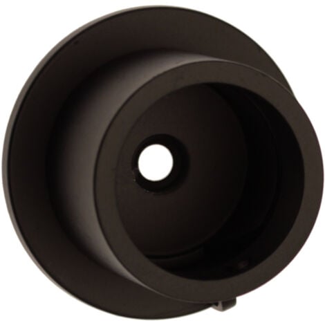 HOMEMAISON 1 Support Entre-Murs Bague Serrage - Noir Satiné - Diamètre 28