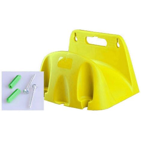 1. Support mural pour tuyau d'arrosage en plastique, porte-arrosoir, étagère de rangement suspendue, organisateur de câbles pour jardin.