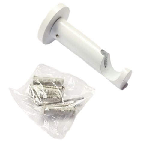 1 Support ouvert pour tringle a rideau Ø20 métal Coloris - Blanche