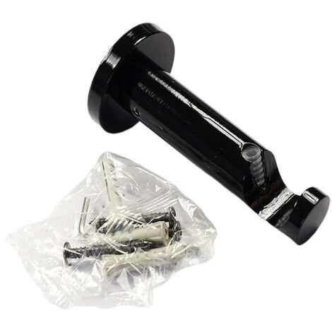 1 Support ouvert pour tringle a rideau Ø20 métal Coloris - Noir