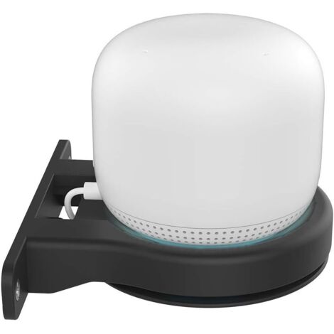 1 Support-Wandbild kompatibel mit Google Wifi, Google Wifi, Google Wifi-Haut-Parleur-Zubehör (Google Wifi, Noir, Dd96)