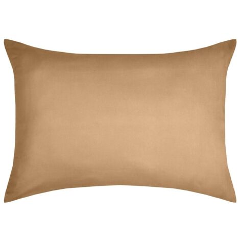1 Taie d'oreiller coton uni 50 x 70 cm Edens curry