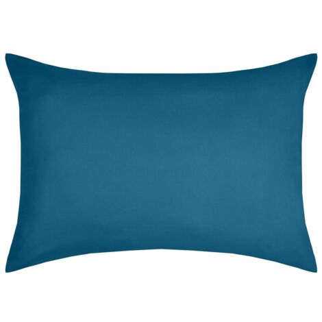 1 Taie d'oreiller coton uni 50 x 70 cm Edens petrole