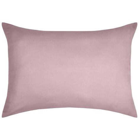 1 Taie d'oreiller coton uni 50 x 70 cm Edens rose