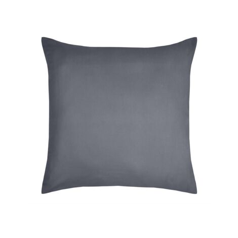 1 Taie d'oreiller coton uni 63 x 63 cm Edens ardoise