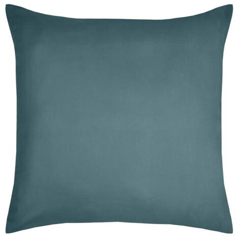 1 Taie d'oreiller coton uni 63 x 63 cm Edens eucalyptus