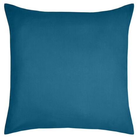 1 Taie d'oreiller coton uni 63 x 63 cm Edens petrole