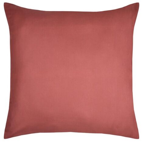 1 Taie d'oreiller coton uni 63 x 63 cm Edens rouge