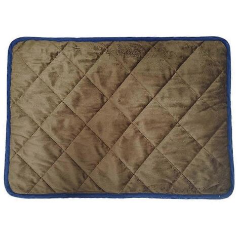 1. Tapis de chenille pour grands chiens, antidérapant, auto-chauffant, moelleux, marron, taille M, pour animaux.