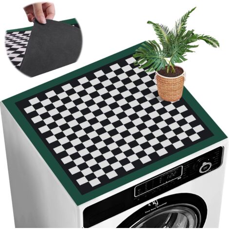 1 Tapis de protection, antidérapant, imperméable, coton et caoutchouc, pour machine à laver et sèche-linge