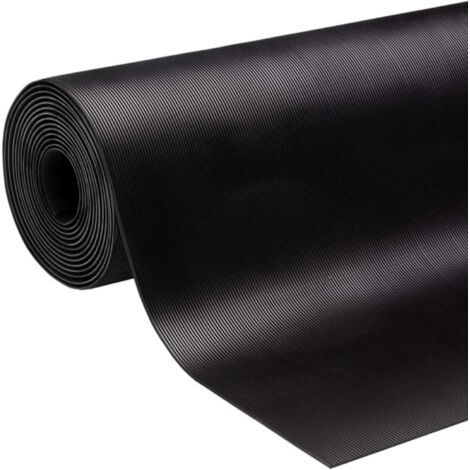 1 Tapis De Sol Caoutchouc,3mm Épaisseur,Noir Couleur,100x800cm Dimensions,Résistant -30°C À 69°C,Usage Industriel Et Remorque