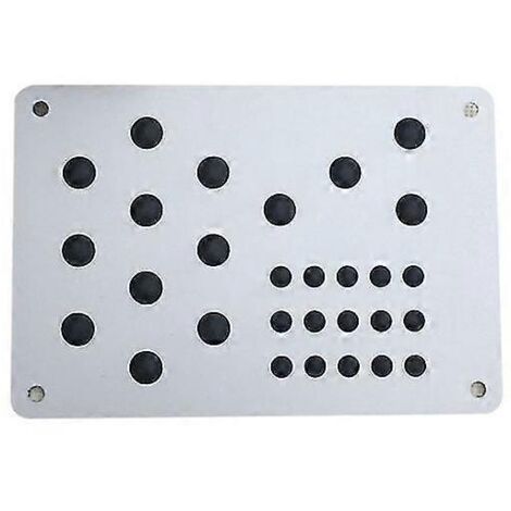 1 tapis de sol universel pour voiture, protection anti-talon, antidérapant, pour pédales - Argent