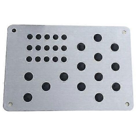 1 tapis de sol universel pour voiture, protection anti-talon, antidérapant, pour pédales - Gris