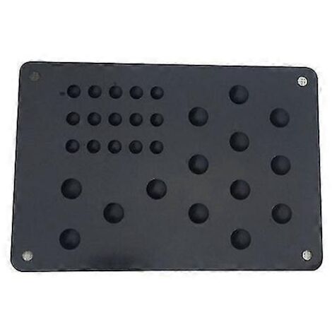 1 tapis de sol universel pour voiture, protection anti-talon, antidérapant, pour pédales, noir.
