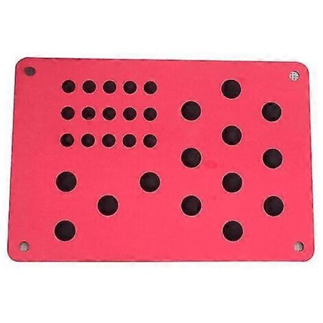 1 tapis de sol universel pour voiture, protection anti-talon, antidérapant, pour pédales - Rouge
