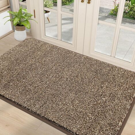 1 Tapis Entree 90x150 Cm, Antiderapant Caoutchouc Tpr, Absorbant Eau Paillasson Interieur Exterieur Pour Maison