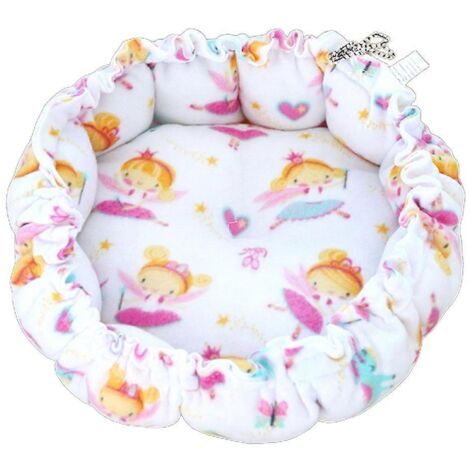 1. Tapis rond pour chat en forme de chat, literie à cordon de serrage, niche pour chiot, matelas d'hiver chaud taille L (22 cm)