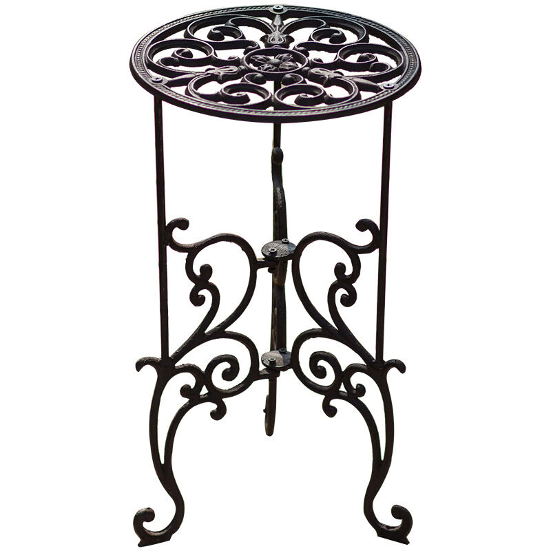 1-Tier Heavy Duty en fonte support de plante en pot - 49cm Pot de fleurs en métal Rack, décoratifs support de pot de fleurs, Intérieur ou extérieur