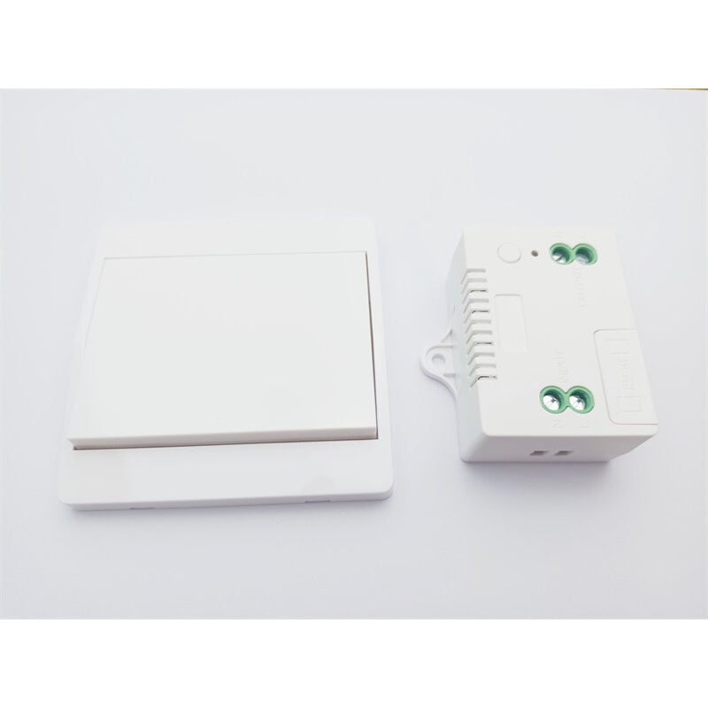 Csparkv - 1 To 1)Interrupteur sans fil autoalimenté, sans pile, télécommande sans fil pour les lumières et appareils électriques, étanche et sûr,