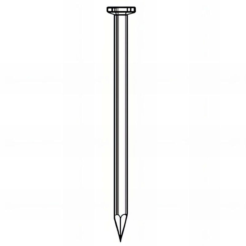 Pointe lisse en vrac tête plate (tp) 7,0 x 200 mm - 5 Kg - TP702001 Alsafix