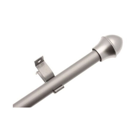 1 Tringle de vitrage extensibles Bistrot - Métal - 80x110 - Chrome - Diamètre 12