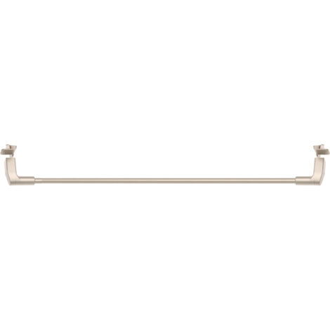 1 Tringle Extensible Embout Basique - Chrome Satiné - 80-110CM - Diamètre 7
