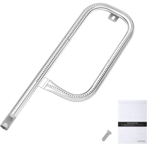 1 Tube brûleur,Acier inoxydable,43,2 cm,Vis incluse,Pour Weber Q100 Q1200 Baby Q