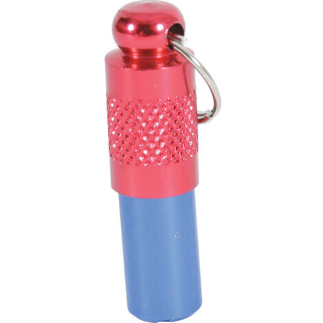 1 Tube porte adresse bleu et rouge pour collier chien ou chat - zolux