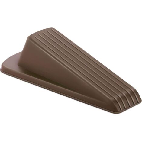 1 Türstopper aus Gummi für Bodenabstandshalter, Türspalt und Verriegelungsschutz, robuster, stapelbarer Türstopper für stark beanspruchte, mit Teppich bezogene Türen (dunkelbraun)