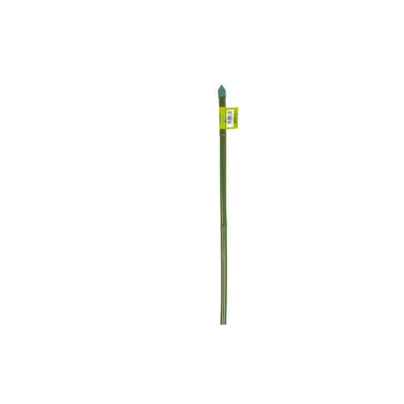 Iperbriko - 1 Tuteur Canne Bambou Plastifié Vert 60Cm