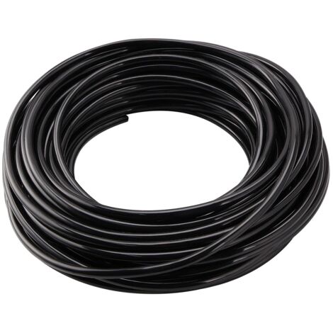 1 Tuyau d'irrigation 20m, Micro Goutte-à-Goutte 4/6 mm, Plastique Noir, pour Jardin Agriculture