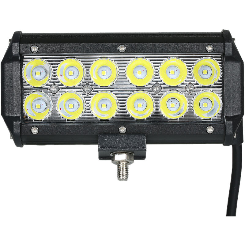 

1 Uds 36W barra de luz de trabajo para coche 6000K iluminacion para jeeps todoterreno SUVs barcos LED de alta resistencia faro de conduccion lampara